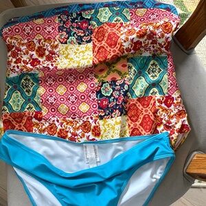 Colorful Patchwork Bikini Set